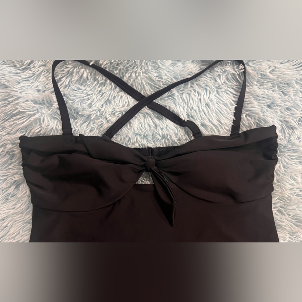 Old Navy One Piece Swimsuit Black XL - Picture 5 of 7